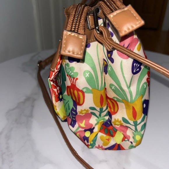 Floral Print Crossbody Bag Travel Purse Organizer Lightweight Womens - Picture 5 of 12